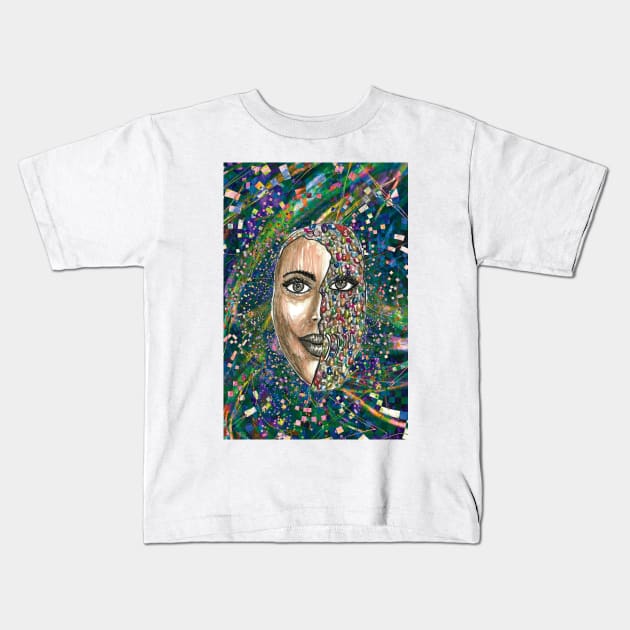 Free Mask Kids T-Shirt by LukeMargetts